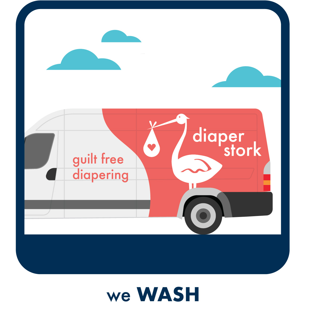 icon with delivery vehicle
